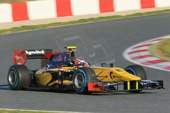 World © Octane Photographic Ltd. GP2 Winter testing, Barcelona, Circuit de Catalunya, 7th March 2013. DAMS – Stephane Richelmi. Digital Ref: 0587lw1d3155