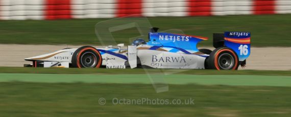 World © Octane Photographic Ltd. GP2 Winter testing, Barcelona, Circuit de Catalunya, 7th March 2013. Barwa Addax Team – Jake Rosenweig. Digital Ref: 0587lw1d3481