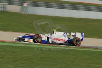 World © Octane Photographic Ltd. GP2 Winter testing, Barcelona, Circuit de Catalunya, 7th March 2013. Trident Racing – Rodolfo Gonzalez. Digital Ref: 0587lw1d3507