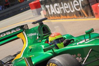 World © Octane Photographic Ltd. GP2 Monaco GP, Monte Carlo, Thursday 23rd May 2013. Practice and Qualifying. Sergio Canamasas – EQ8 Caterham Racing. Digital Ref: 0693cb7d1111