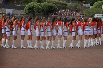 World © Octane Photographic Ltd. GP2 Monaco GP, Monte Carlo, Friday 24th May. F1 Grid Girls on parade. Digital Ref : 0697cb7d1469