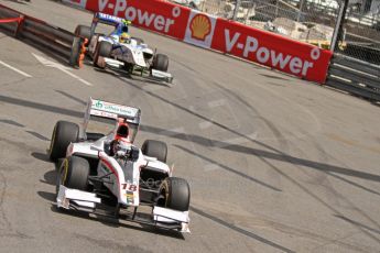 World © Octane Photographic Ltd. GP2 Monaco GP, Monte Carlo, Friday 24th May. Feature Race. Stefano Coletti – Rapax and Rio Haryanto - Barwa Addax Team. Digital Ref : 0697cb7d17740697cb7d1774