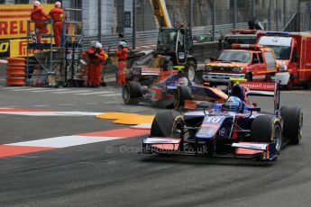 World © Octane Photographic Ltd. GP2 Monaco GP, Monte Carlo, Friday 24th May. Feature Race out lap. Jolyon Palmer - Carlin. Digital Ref : 0697lw1d8545