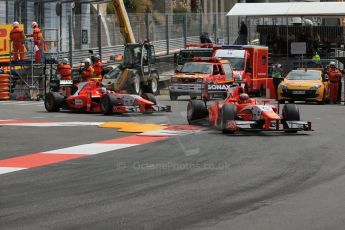 World © Octane Photographic Ltd. GP2 Monaco GP, Monte Carlo, Friday 24th May. Feature Race green flag lap. Johnny Cecotto and Mitch Evans – Arden International. Digital Ref :