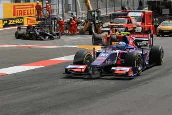 World © Octane Photographic Ltd. GP2 Monaco GP, Monte Carlo, Friday 24th May. Feature Race green flag lap. Jolyon Palmer - Carlin. Digital Ref : 0697lw1d8608