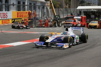 World © Octane Photographic Ltd. GP2 Monaco GP, Monte Carlo, Friday 24th May. Feature Race green flag lap. Nathanaël Berthon - Trident Racing. Digital Ref : 0697lw1d8660