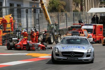 World © Octane Photographic Ltd. GP2 Monaco GP, Monte Carlo, Friday 24th May. F1 Safety Car leads Mitch Evans. – Arden Internationalon the restart. Digital Ref : 0697cb7d1750