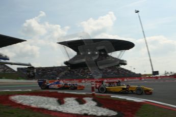 World © Octane Photographic Ltd. GP2 German GP, Nurburgring, 6th July 2013. Race 1.Stephan Richelmi - DAMS and Robin Frijns - Hilmer Motorsport. Digital Ref : 0746lw1d4612