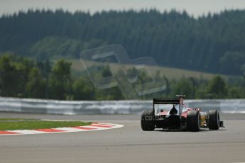 World © Octane Photographic Ltd. GP2 German GP, Nurburgring, 6th July 2013. Race 1. Daniel Abt recovers from a trip into the gravel – ART Grand Prix. Digital Ref : 0746lw1d7698