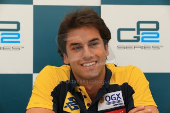 World © Octane Photographic Ltd. GP2 Spanish GP, Circuit de Catalunya, Friday 10th May 2013. Qualifying press conference. 3rd - Felipe Nasr - Carlin. Digital Ref : 0663cb1d9992