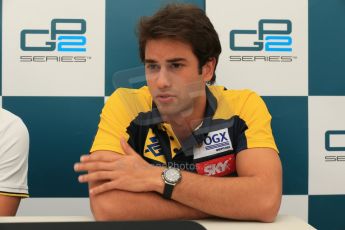 World © Octane Photographic Ltd. GP2 Spanish GP, Circuit de Catalunya, Friday 10th May 2013. Qualifying press conference. 3rd - Felipe Nasr - Carlin. Digital Ref : 0663cb1d9995