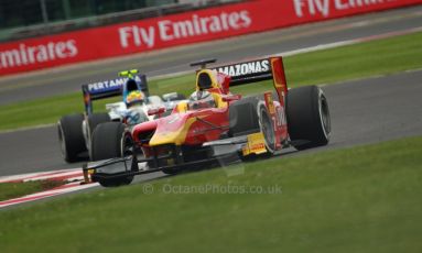 World © Octane Photographic Ltd. GP2 British GP, Silverstone, Friday 28th June 2013. Practice. Julián Leal - Racing Engineering. Digital Ref: 0725cj7d0670