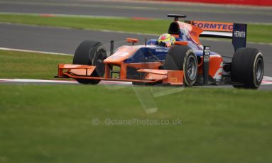 World © Octane Photographic Ltd. GP2 British GP, Silverstone, Friday 28th June 2013. Practice. Robin Frijns - Hilmer Motorsport. Digital Ref : 0725cj7d0716