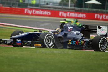 World © Octane Photographic Ltd. GP2 British GP, Silverstone, Friday 28th June 2013. Practice. Tom Dillmann – Russian TIME. Digital Ref : 0725cj7d0814