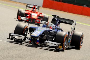 World © Octane Photographic Ltd./Chris Enion. GP2 British GP, Silverstone, Saturday 29th June 2013. Race 1. Sam Bird – Russian TIME. Digital Ref : 0731ce1d8240