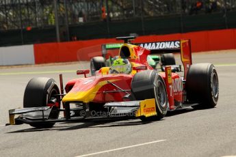 World © Octane Photographic Ltd./Chris Enion. GP2 British GP, Silverstone, Saturday 29th June 2013. Race 1. Julián Leal - Racing Engineering. Digital Ref: 0731ce1d8310