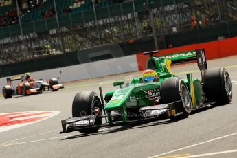 World © Octane Photographic Ltd./Chris Enion. GP2 British GP, Silverstone, Saturday 29th June 2013. Race 1. Sergio Canamasas – EQ8 Caterham Racing. Digital Ref: 0731ce1d8313