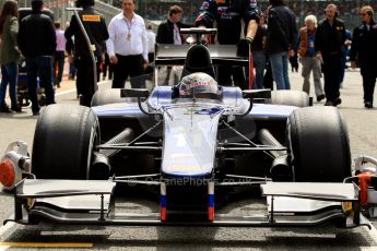 World © Octane Photographic Ltd./Chris Enion. GP2 British GP, Silverstone, Saturday 29th June 2013. Race 1. Sam Bird – Russian TIME. Digital Ref : 0731ce1d8405