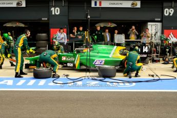 World © Octane Photographic Ltd./Chris Enion. GP2 British GP, Silverstone, Saturday 29th June 2013. Race 1. Sergio Canamasas – EQ8 Caterham Racing. Digital Ref: 0731ce1d8529