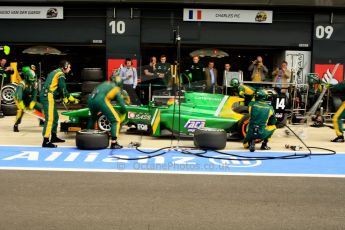 World © Octane Photographic Ltd./Chris Enion. GP2 British GP, Silverstone, Saturday 29th June 2013. Race 1. Sergio Canamasas – EQ8 Caterham Racing. Digital Ref: 0731ce1d8531