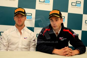 World © Octane Photographic Ltd./Chris Enion. GP2 British GP, Silverstone, Saturday 29th June 2013. Press Conference. Tom Dillmann – Russian TIME. Digital Ref : 0731ce1d9029