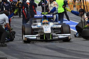 World © Octane Photographic Ltd. GP2 Spanish GP, Circuit de Catalunya, Saturday 11th May 2013. Race 1. Rio Haryanto - Barwa Addax Team. Digital Ref : 0666cb7d9227