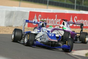 World © Octane Photographic Ltd. Saturday 6th July 2013. Dallara GP3/13 - German GP - Nurburgring - Qualifying. Koiranen GP – Aaro Vaino and Status Grand Prix – Josh Webster. Digital ref : 0743lw1d5834