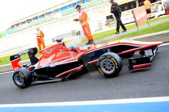 World © Octane Photographic Ltd. Saturday 29th June 2013. Dallara GP3/13 - British GP - Silverstone - Qualifying. Marussia Manor Racing – Dino Zamparelli. Digital ref : 0728ce1d8103