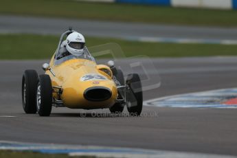 World © Octane Photographic Ltd. Donington Park 80th Anniversary Meeting (March 1933 – March 2013). HSCC/FJHRA Historic Formula Junior Championship – Race A Front Engine, morning practice and qualifying. Ashley Waller – Sadler FJ. Digital Ref : 0598lw1d5161