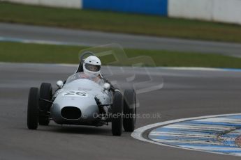 World © Octane Photographic Ltd. Donington Park 80th Anniversary Meeting (March 1933 – March 2013). HSCC/FJHRA Historic Formula Junior Championship – Race A Front Engine, morning practice and qualifying. Roger Dexter – Elva 100. Digital Ref : 0598lw1d5221