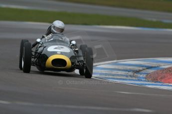 World © Octane Photographic Ltd. Donington Park 80th Anniversary Meeting (March 1933 – March 2013). HSCC/FJHRA Historic Formula Junior Championship – Race A Front Engine, morning practice and qualifying. Mark Woodhouse – Elva 100. Digital Ref : 0598lw1d5239