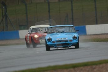 World © Octane Photographic Ltd. Donington Park 80th Anniversary Meeting (March 1933 – March 2013). HSCC 70s Road Sport Championship (Inc. Class B2 Guards Trophy). Steve Cooke – TVR 3000M and Andrew Bentley – MGB. Digital Ref : 0590lw1d6097
