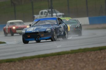 World © Octane Photographic Ltd. Donington Park 80th Anniversary Meeting (March 1933 – March 2013). HSCC 70s Road Sport Championship (Inc. Class B2 Guards Trophy). Charles Barter – Datsun 240Z. Digital Ref : 0590lw1d6190