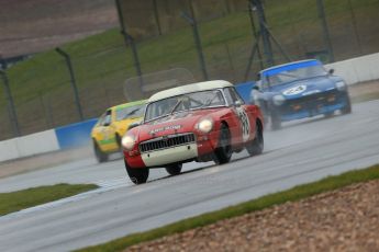 World © Octane Photographic Ltd. Donington Park 80th Anniversary Meeting (March 1933 – March 2013). HSCC 70s Road Sport Championship (Inc. Class B2 Guards Trophy). Andrew Bentley – MGB and Charles Barter – Datsun 240Z. Digital Ref : 0590lw1d6262
