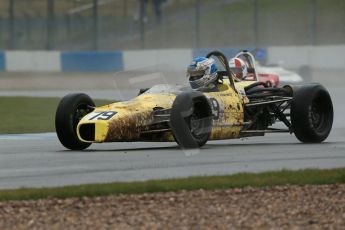 World © Octane Photographic Ltd. Donington Park 80th Anniversary Meeting (March 1933 – March 2013). HSCC Historic Formula Ford Championship in association with Avon Tyres. Josh West – Merlyn Mk20A looking a bit mud spattered. Digital Ref : 0591lw1d6411