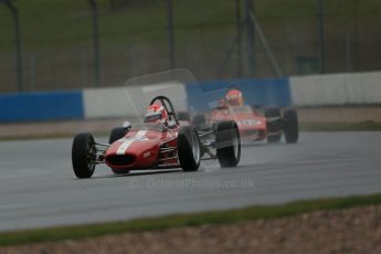 World © Octane Photographic Ltd. Donington Park 80th Anniversary Meeting (March 1933 – March 2013). HSCC Historic Formula Ford Championship in association with Avon Tyres. Gary McVeigh – Merlyn Mk11A and James Lovett - Lola T200. Digital Ref : 0591lw1d6418