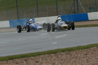 World © Octane Photographic Ltd. Donington Park 80th Anniversary Meeting (March 1933 – March 2013). HSCC Historic Formula Ford Championship in association with Avon Tyres. Roger Arnold – Merlyn Mk20 and Michael Wales – Merlyn Mk20. Digital Ref : 0591lw1d6589