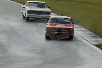 World © Octane Photographic Ltd. Donington Park 80th Anniversary Meeting (March 1933 – March 2013). HSCC/HRSR ByBx Historic Touring Car Championship. Richard Dutton – Ford Mustang and Mark Gardiner – Ford Falcon, Digital Ref : 0592lw1d6599