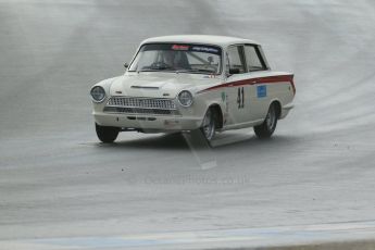 World © Octane Photographic Ltd. Donington Park 80th Anniversary Meeting (March 1933 – March 2013). HSCC/HRSR ByBx Historic Touring Car Championship. Neil Brown – Lotus Cortina. Digital Ref : 0592lw1d6602