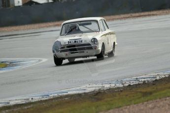 World © Octane Photographic Ltd. Donington Park 80th Anniversary Meeting (March 1933 – March 2013). HSCC/HRSR ByBx Historic Touring Car Championship. Tim Davies – Ford Lotus Cortina. Digital Ref : 0592lw1d6721