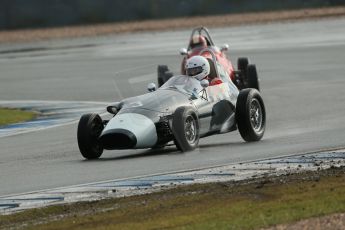 World © Octane Photographic Ltd. Donington Park 80th Anniversary Meeting (March 1933 – March 2013). HSCC/FJHRA Historic Formula Junior Championship – Race A Front Engine. Justin Fleming – Lola MkII. Digital Ref : 0593lw1d6772