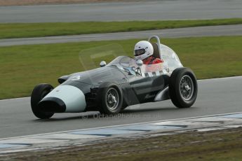 World © Octane Photographic Ltd. Donington Park 80th Anniversary Meeting (March 1933 – March 2013). HSCC/FJHRA Historic Formula Junior Championship – Race A Front Engine. Justin Fleming – Lola MkII. Digital Ref : 0593lw1d6855