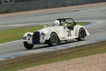 World © Octane Photographic Ltd. Donington Park 80th Anniversary Meeting (March 1933 – March 2013). HSCC Historic Road Sports Championship supported by Witchampton Garage (Inc. Class B2 Guards Trophy). Tim Pearce – Morgan Plus 8. Digital Ref : 0594lw1d6965