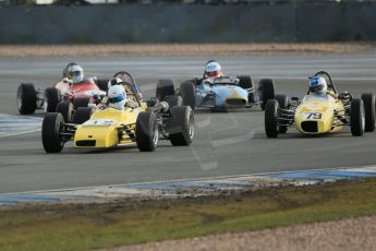 World © Octane Photographic Ltd. Donington Park 80th Anniversary Meeting (March 1933 – March 2013). HSCC Classic Racing Cars Championship, supported by the Cubicle Centre. Andy Jarvis – Palliser WDB2 and Josh West – Merlyn Mk20A. Digital Ref :