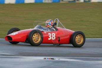 World © Octane Photographic Ltd. Donington Park 80th Anniversary Meeting (March 1933 – March 2013). HSCC/FJHRA Historic Formula Junior Championship – Race B, Rear Engine cars, Classes C-E. Pierre Guichard – Faccioli 1. Digital Ref : 0596lw1d7280