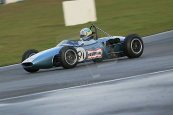 World © Octane Photographic Ltd. Donington Park 80th Anniversary Meeting (March 1933 – March 2013). HSCC/FJHRA Historic Formula Junior Championship – Race B, Rear Engine cars, Classes C-E. Jonathon Hughes – Brabham BT6. Digital Ref : 0596lw1d7291