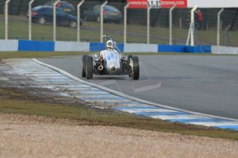 World © Octane Photographic Ltd. Donington Park 80th Anniversary Meeting (March 1933 – March 2013). HSCC/FJHRA Historic Formula Junior Championship – Race B, Rear Engine cars, Classes C-E. Chris Wilkes – Deep Sanderson DS104. Digital Ref : 0596lw1d7367