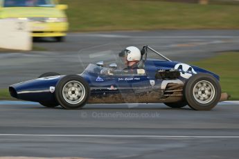 World © Octane Photographic Ltd. Donington Park 80th Anniversary Meeting (March 1933 – March 2013). HSCC/FJHRA Historic Formula Junior Championship – Race B, Rear Engine cars, Classes C-E. Andrew Robertson – Crossle 4F. Digital Ref : 0596lw1d7464