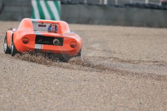 World © Octane Photographic Ltd. Donington Park 80th Anniversary Meeting (March 1933 – March 2013). HSCC Guards Trophy Car Championship supported by Dunlop Tyres. Neil Burroughs – Chevron B8 in the gravel at Redgate. Digital Ref : 0597lw1d7498