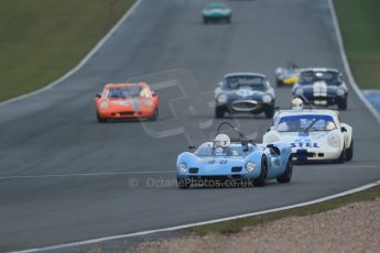 World © Octane Photographic Ltd. Donington Park 80th Anniversary Meeting (March 1933 – March 2013). HSCC Guards Trophy Car Championship supported by Dunlop Tyres. Simon Durling – Elva Mk4S and Steve Hodges/Will Hodges – Chevron B8. Digital Ref : 0597lw1d7521
